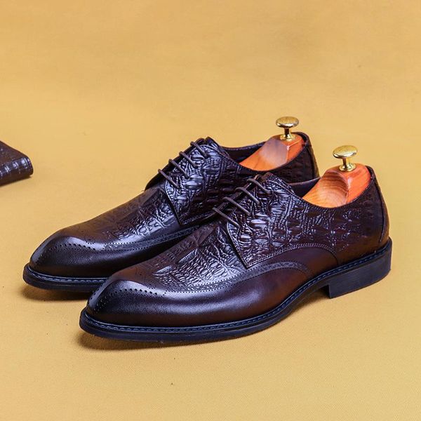 dress shoes great2021 leather thick-soled business formal casual pointed crocodile pattern men's british bullock heightening, Black
dress shoes great2021 leather thick-soled business formal casual pointed crocodile pattern men's british bullock heightening, Black