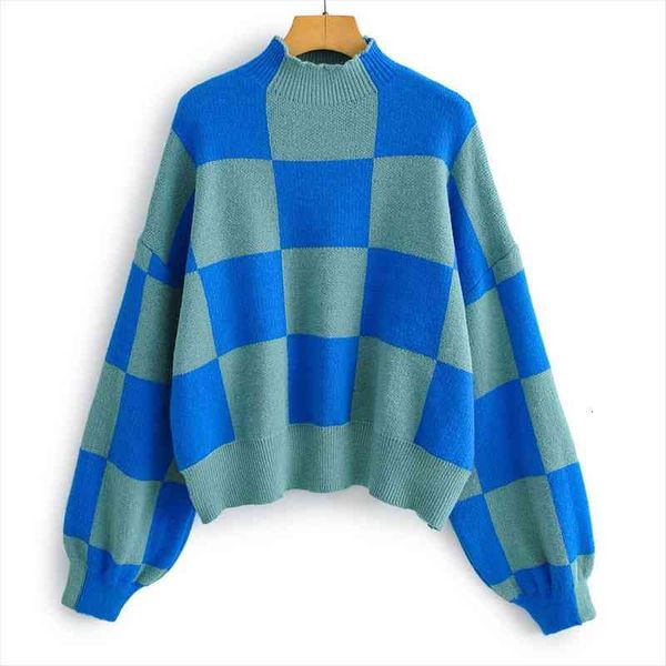 winter oversized sweaters women half turtleneck sweater knitted casual plaid pullover lantern sleeve woman jumper pull femme, White;black
winter oversized sweaters women half turtleneck sweater knitted casual plaid pullover lantern sleeve woman jumper pull femme, White;black