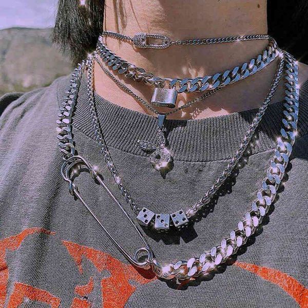 necklaces pendants ins vintage hip-hop fun dice harajuku punk pin pendant rabbit choker for women men fashion jewelry, Silver
necklaces pendants ins vintage hip-hop fun dice harajuku punk pin pendant rabbit choker for women men fashion jewelry, Silver