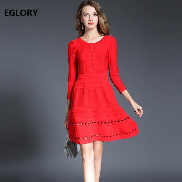 casual dresses 2021 spring summer women's sweater dress hollow out knitted three quarter sleeve red black flare knitting, Black;gray
casual dresses 2021 spring summer women's sweater dress hollow out knitted three quarter sleeve red black flare knitting, Black;gray