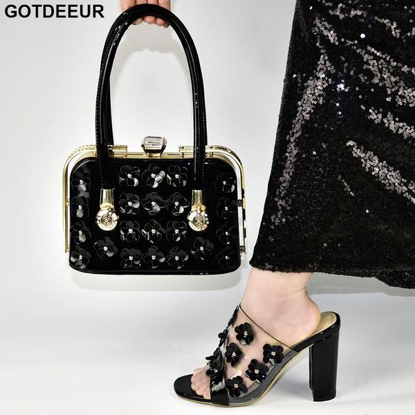 shoes and bag set african sets 2021 designer women luxury wedding italian shoe metal decoration dress, Black
shoes and bag set african sets 2021 designer women luxury wedding italian shoe metal decoration dress, Black