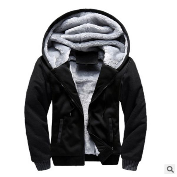 2020 korean sport plush thickened coat new men's sweater hooded autumn winter baseball suit, Black
2020 korean sport plush thickened coat new men's sweater hooded autumn winter baseball suit, Black