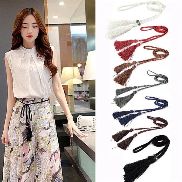 belts women belt leather casual thin style candy colors rope braid female for dress decoration gift, Black;brown
belts women belt leather casual thin style candy colors rope braid female for dress decoration gift, Black;brown