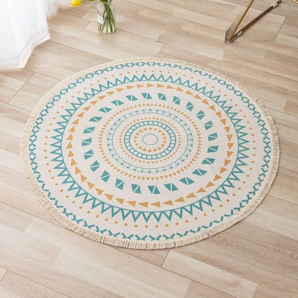 carpets bohemian carpet for living room round non-slip bedroom floor hand woven cotton linen area rugs with tassel home decor
carpets bohemian carpet for living room round non-slip bedroom floor hand woven cotton linen area rugs with tassel home decor