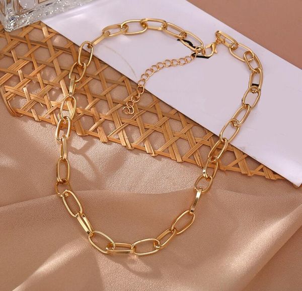 pendant necklaces 1 pc necklace gold silver color fashion chunky chain jewelry european and american style retro punk
pendant necklaces 1 pc necklace gold silver color fashion chunky chain jewelry european and american style retro punk