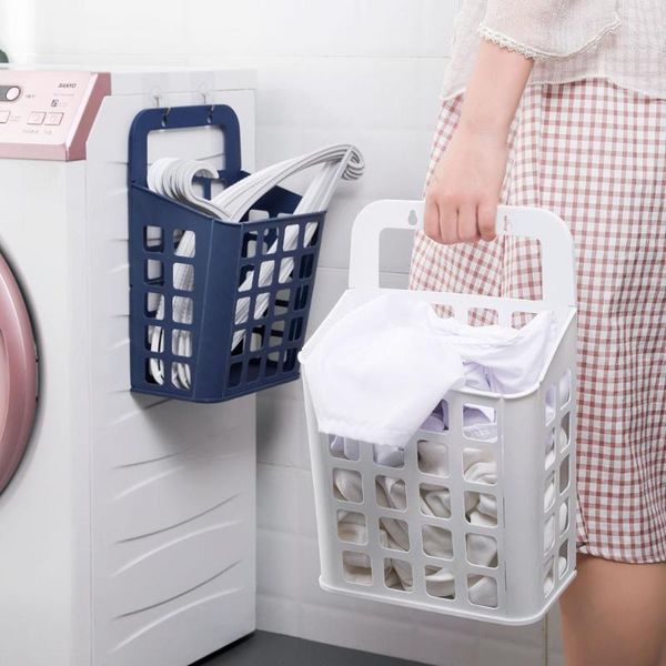 hollow wall hanging dirty clothes storage basket bathroom punch plastic laundry hamper & organization
hollow wall hanging dirty clothes storage basket bathroom punch plastic laundry hamper & organization