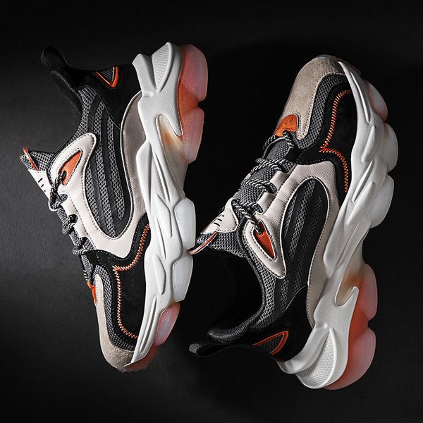 men's in autumn and winter 2021 fashion reflective korean ins low thick soled lightweight daddy running sho, Black
men's in autumn and winter 2021 fashion reflective korean ins low thick soled lightweight daddy running sho, Black