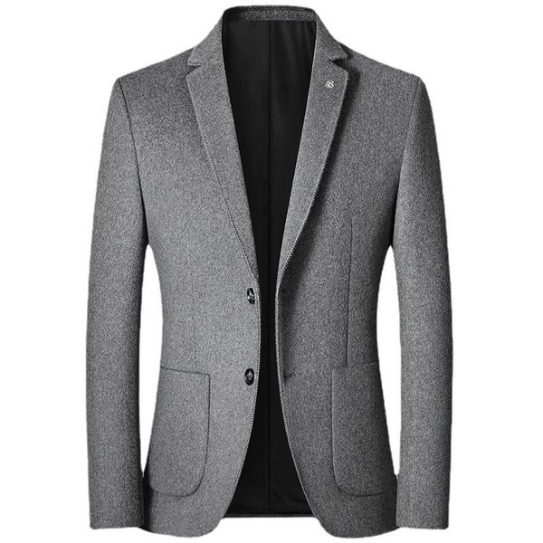 men's suits & blazers men fashion blazer autumn british solid color single breasted wool blended suit jacket business casual classic fo, White;black
men's suits & blazers men fashion blazer autumn british solid color single breasted wool blended suit jacket business casual classic fo, White;black