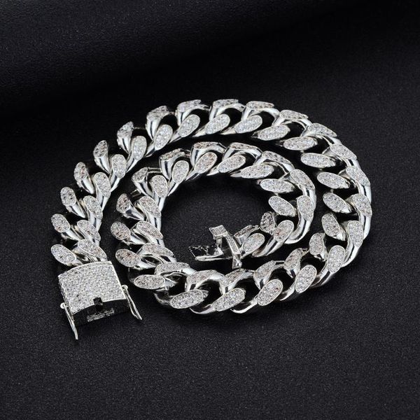 chains 19mm iced out cuban link chain necklace hip hop miami full pave rhinestone bracelet rapper bling punk choker for men women jewel, Silver
chains 19mm iced out cuban link chain necklace hip hop miami full pave rhinestone bracelet rapper bling punk choker for men women jewel, Silver