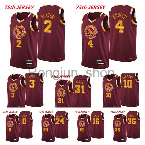 2021-22 75th anniversary printed mens basketball evan mobley collin sexton ricky rubio jarrett allen darius garland lauri markkanen red jers, Black
2021-22 75th anniversary printed mens basketball evan mobley collin sexton ricky rubio jarrett allen darius garland lauri markkanen red jers, Black