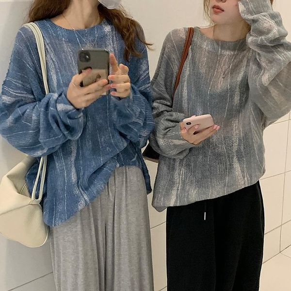spring and autumn foreign air reveals skin, lazy wind, loose rendering, round neck, long-sleeved knitted women's trend sweaters, White;black
spring and autumn foreign air reveals skin, lazy wind, loose rendering, round neck, long-sleeved knitted women's trend sweaters, White;black