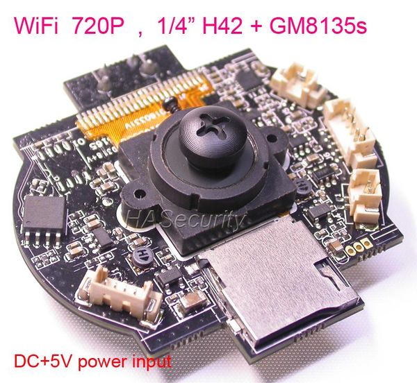 cameras black screw head 3.7mm lens wifi 720p 1/4" h42 cmos image sensor + gm8135s ip camera cctv module pcb +tf slot +fpc antenna
cameras black screw head 3.7mm lens wifi 720p 1/4" h42 cmos image sensor + gm8135s ip camera cctv module pcb +tf slot +fpc antenna