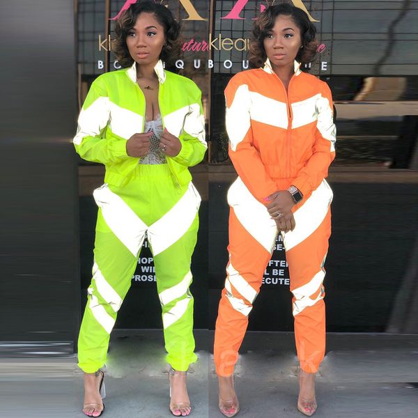e-baihui 2021 women's color matching reflective long-sleeved fluorescent color matching casual sportswear women's suit 9003, Gray
e-baihui 2021 women's color matching reflective long-sleeved fluorescent color matching casual sportswear women's suit 9003, Gray