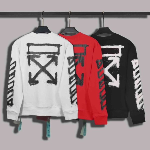 fashion fleece sweater hoodie hoody autumn winter ow arrow and graffiti splash ink craft men's women's round neck sweater, Black
fashion fleece sweater hoodie hoody autumn winter ow arrow and graffiti splash ink craft men's women's round neck sweater, Black