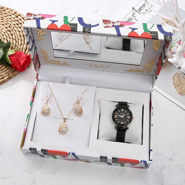 wristwatches women watch star sky dial clock earrings necklace set luxury rose gold fashion women's bracelet quartz wristwatch orange j, Slivery;brown
wristwatches women watch star sky dial clock earrings necklace set luxury rose gold fashion women's bracelet quartz wristwatch orange j, Slivery;brown