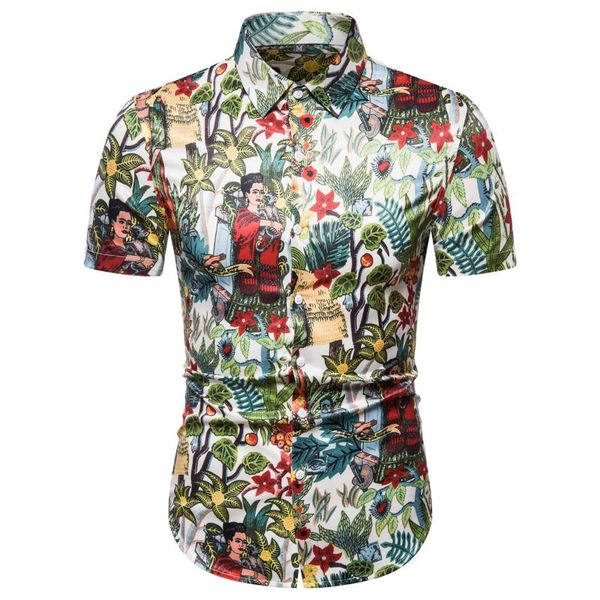 hawaiian shirt retro style print short sleeve blouse male fashion casual floral shirts summer 2021 white men's, White;black
hawaiian shirt retro style print short sleeve blouse male fashion casual floral shirts summer 2021 white men's, White;black