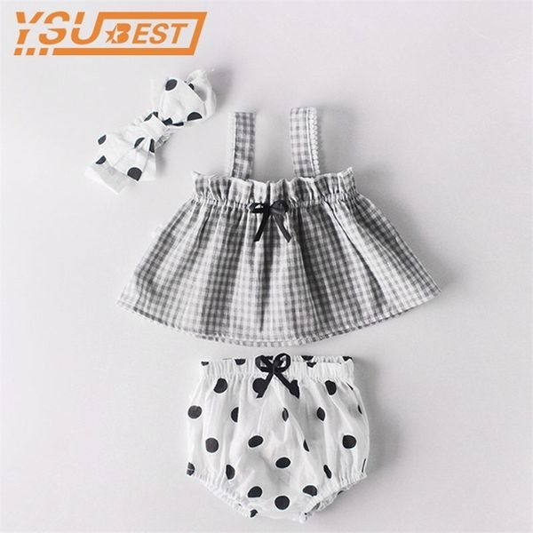 dress + shorts hair band toddler girl clothes set plaid baby s summer sleeveless ruffle 210521, White
dress + shorts hair band toddler girl clothes set plaid baby s summer sleeveless ruffle 210521, White