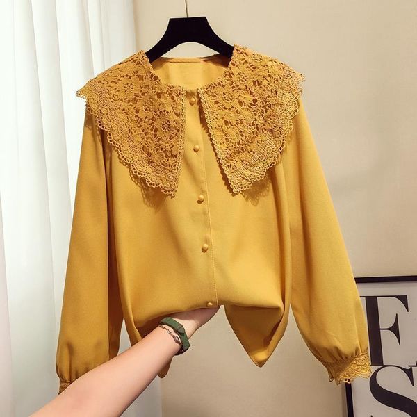 autumn winter women fashion causal shirt female korean style vintage long sleeve loose lace student blouses z13 women's & shirts, White
autumn winter women fashion causal shirt female korean style vintage long sleeve loose lace student blouses z13 women's & shirts, White