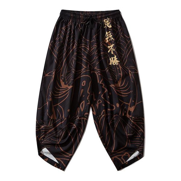 printed japanese style pants harajuku men trousers costume loose japan fashion capris women bloom haori asian men's, Black
printed japanese style pants harajuku men trousers costume loose japan fashion capris women bloom haori asian men's, Black