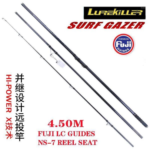 boat fishing rods lurekiller 2021 fuji parts spiral x high carbon surf gazer 4.50m long rod surfcasting 3 sections 100-250g bx450
boat fishing rods lurekiller 2021 fuji parts spiral x high carbon surf gazer 4.50m long rod surfcasting 3 sections 100-250g bx450