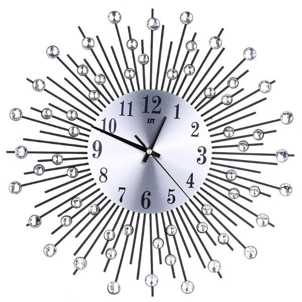 wall clocks 3d vintage metal crystal sunburst large clock modern design art home decor living room decoration 38cm size
wall clocks 3d vintage metal crystal sunburst large clock modern design art home decor living room decoration 38cm size