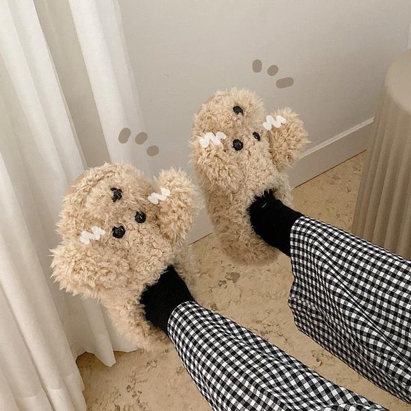 cute animal style fashion women flat slippers bear indoors ladies casual winter plush, Black
cute animal style fashion women flat slippers bear indoors ladies casual winter plush, Black