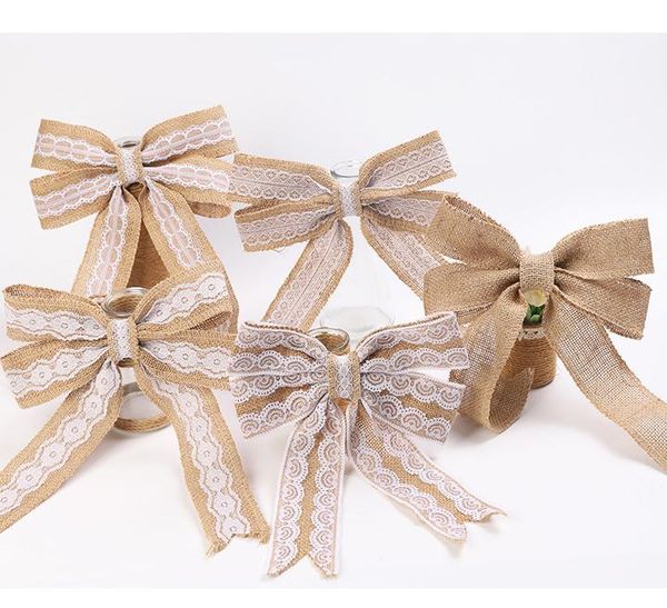 2021 60pcs/lot vintage natural jute burlap hessian bows lace ribbon trim rustic wedding decoration marriage party decor bowknot, Slivery;white
2021 60pcs/lot vintage natural jute burlap hessian bows lace ribbon trim rustic wedding decoration marriage party decor bowknot, Slivery;white