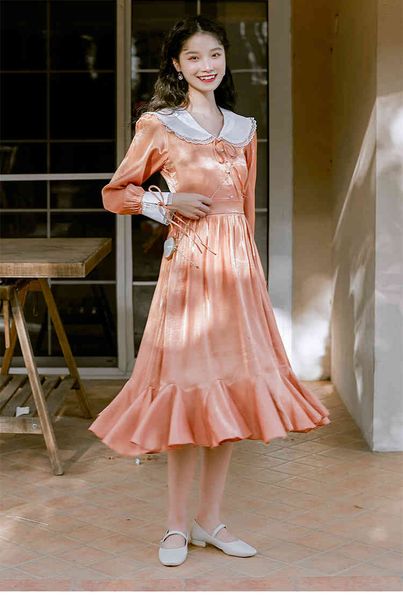 lapel-neck red blue pink a line long-sleeved vintage fashion women dresses velvet lace dress autumn winter, Black;gray
lapel-neck red blue pink a line long-sleeved vintage fashion women dresses velvet lace dress autumn winter, Black;gray