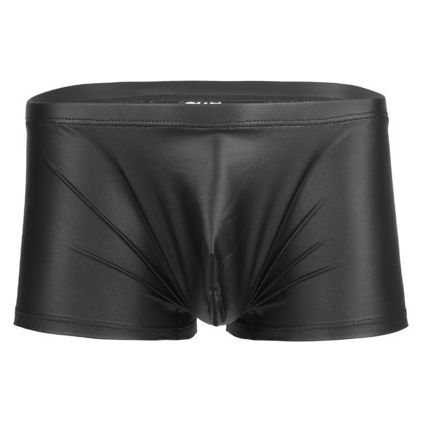 underpants mens lingerie latex patent leather boxer shorts low rise bulge pouch briefs glossy elastic waistband underwear swimming trunks, Black;white
underpants mens lingerie latex patent leather boxer shorts low rise bulge pouch briefs glossy elastic waistband underwear swimming trunks, Black;white