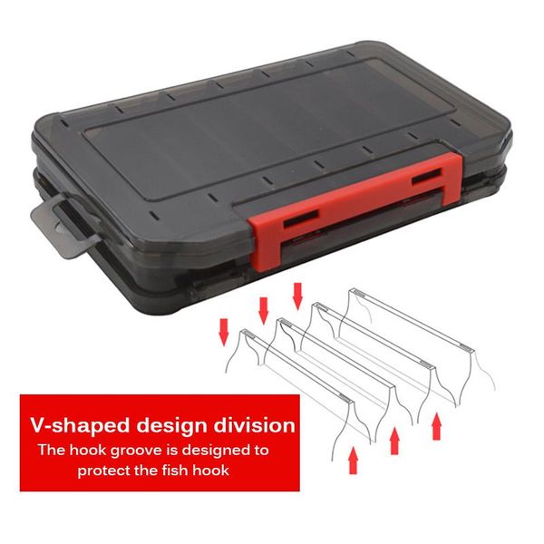 fishing tackle box bait lure hooks storage case compartment tool sorting with drainage hole accessories
fishing tackle box bait lure hooks storage case compartment tool sorting with drainage hole accessories
