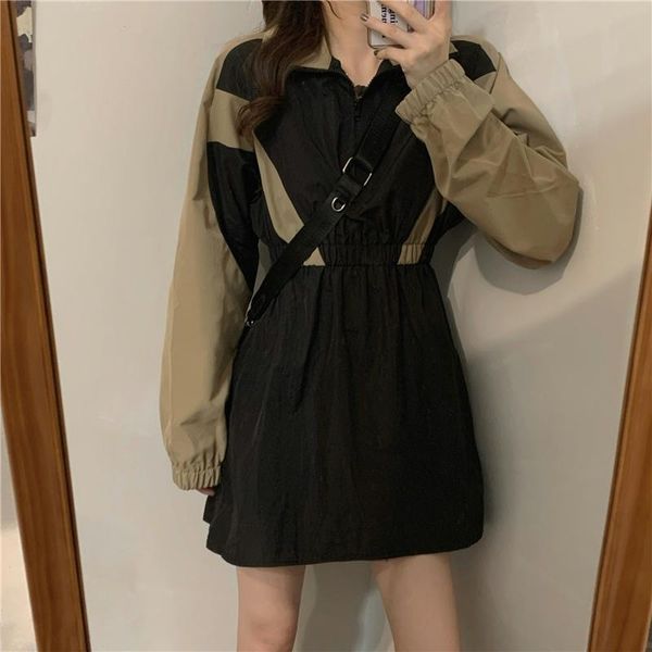 casual dresses stitch long sleeved mini korean fashion kawaii women's elegant autumn for women 2021 female clothing sukienka, Black;gray
casual dresses stitch long sleeved mini korean fashion kawaii women's elegant autumn for women 2021 female clothing sukienka, Black;gray