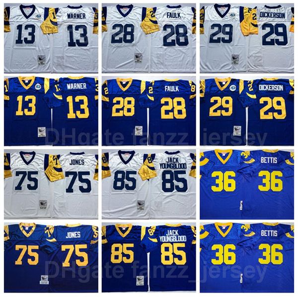 ncaa vintage football retro 29 eric dickerson jersey 13 kurt warner 28 marshall faulk 85 jack youngblood 75 deacon jones 36 jerome bettis, Black
ncaa vintage football retro 29 eric dickerson jersey 13 kurt warner 28 marshall faulk 85 jack youngblood 75 deacon jones 36 jerome bettis, Black