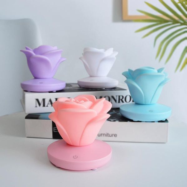 party decoration 2021 est usb charging rose shape night light romantic led table lamp silicone for wedding home decor
party decoration 2021 est usb charging rose shape night light romantic led table lamp silicone for wedding home decor