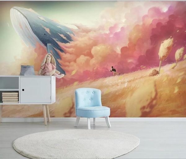large custom mural wallpaper nordic creative watercolor mediterranean sea whale children's room background wall wallpapers
large custom mural wallpaper nordic creative watercolor mediterranean sea whale children's room background wall wallpapers