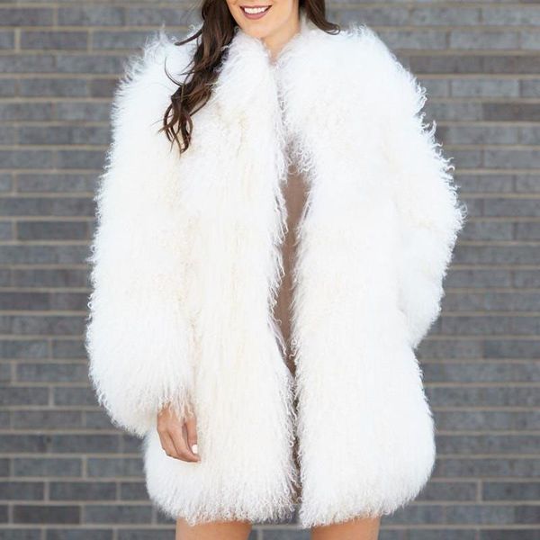women's fur & faux rf1927 winter luxury real mongolian sheep coat women full pelt natural long sleeve fashion jacket, Black
women's fur & faux rf1927 winter luxury real mongolian sheep coat women full pelt natural long sleeve fashion jacket, Black
