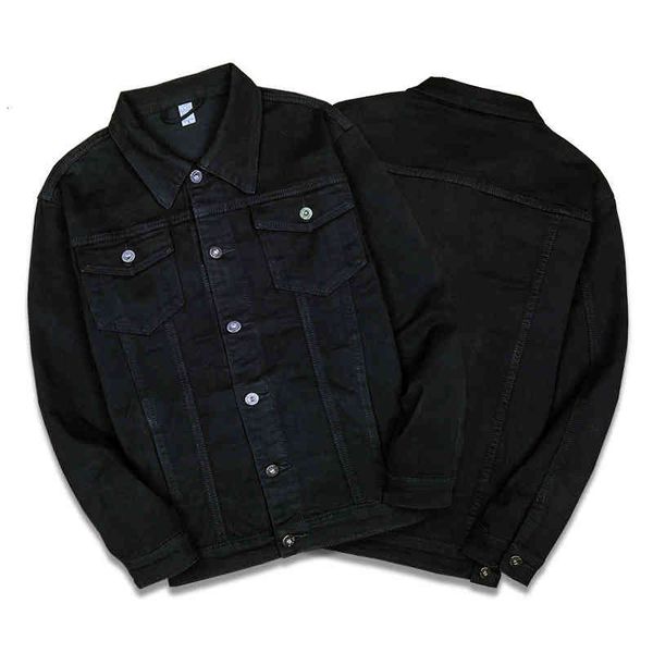 men's jackets denim 2021 casual autumn trend handsome elastic pure black, Black;brown
men's jackets denim 2021 casual autumn trend handsome elastic pure black, Black;brown