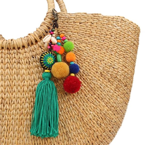 keychains re bohemia wooden beads key chain diy bag car hanging tassel keychain shell pendant pompom woman jewelry d40, Silver
keychains re bohemia wooden beads key chain diy bag car hanging tassel keychain shell pendant pompom woman jewelry d40, Silver