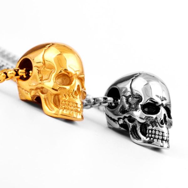 pendant necklaces gold black skull men pendants chain punk hip hop for boyfriend male stainless steel jewelry creativity gift wholesale, Silver
pendant necklaces gold black skull men pendants chain punk hip hop for boyfriend male stainless steel jewelry creativity gift wholesale, Silver