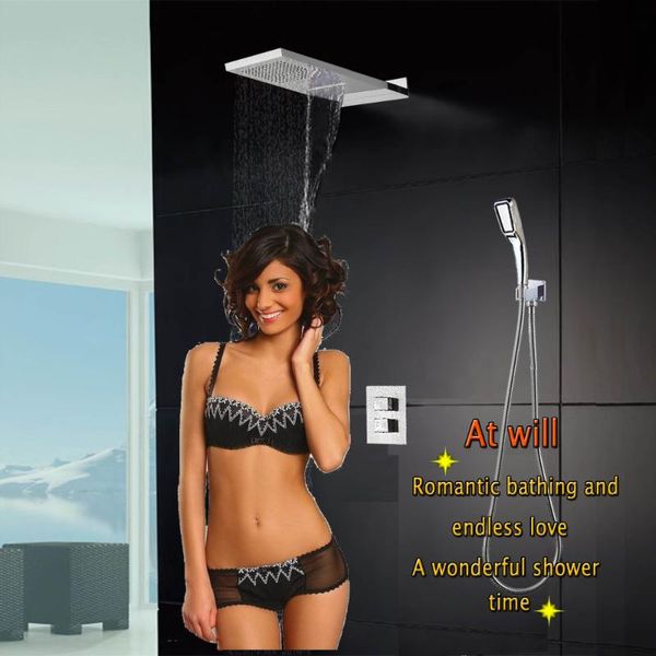 wall thermostatic bath faucet shower set bathroom product accessories rain waterfall tap mixer luxury square overhead sets
wall thermostatic bath faucet shower set bathroom product accessories rain waterfall tap mixer luxury square overhead sets