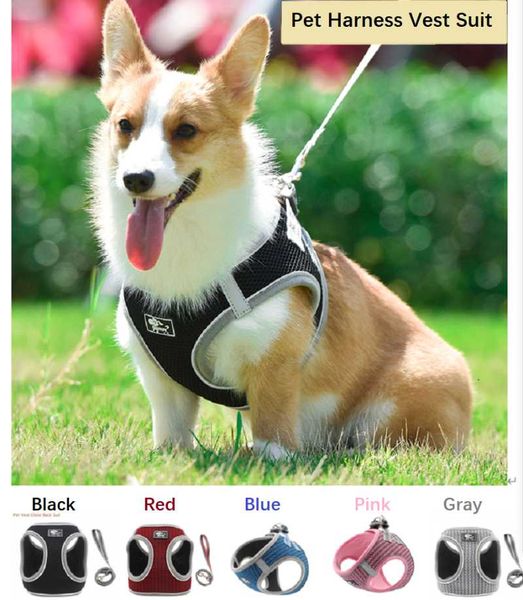 reflective and breathable pet vest chest back suit with dog rope 1.5m harness leash set for small medium sized collars & leashes
reflective and breathable pet vest chest back suit with dog rope 1.5m harness leash set for small medium sized collars & leashes