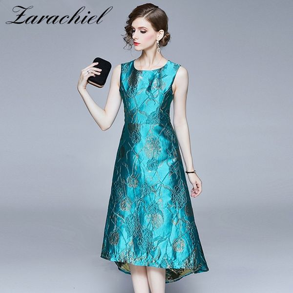dresses women spring summer elegant green jacquard female sleeveless o-neck irregular party vintage cocktail long vestidos, Black;gray
dresses women spring summer elegant green jacquard female sleeveless o-neck irregular party vintage cocktail long vestidos, Black;gray