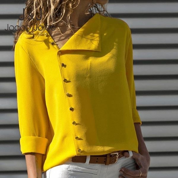 jocoo jolee women fashion long sleeve chiffon blouses and casual office lady shirts skew collar button fly blusas 210518, White
jocoo jolee women fashion long sleeve chiffon blouses and casual office lady shirts skew collar button fly blusas 210518, White