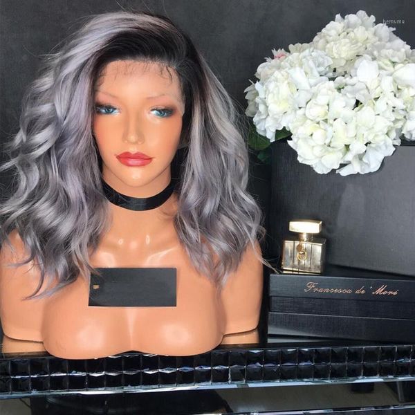 ombre gray transparent lace front human hair wigs with baby 180density short bob full for black women remy1, Black;brown
ombre gray transparent lace front human hair wigs with baby 180density short bob full for black women remy1, Black;brown