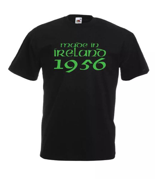 made in ireland 1956 xmas gift idea mens women t shirts multi-color s-2xl, White;black
made in ireland 1956 xmas gift idea mens women t shirts multi-color s-2xl, White;black