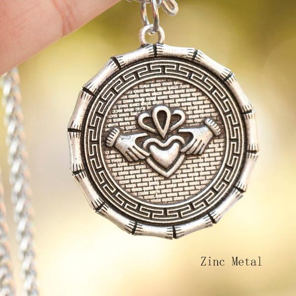 pendant necklaces mens greek necklace claddagh heart love irish style engagement and bff friendship keepsake gift jewelry, Silver
pendant necklaces mens greek necklace claddagh heart love irish style engagement and bff friendship keepsake gift jewelry, Silver