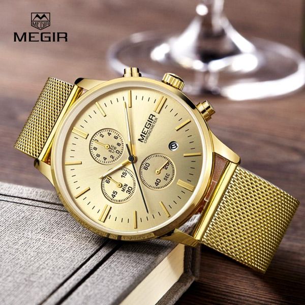 wristwatches megir fashion men's business quartz watches casual stainless steel mesh band wristwatch man luminous dress watch for male, Slivery;brown
wristwatches megir fashion men's business quartz watches casual stainless steel mesh band wristwatch man luminous dress watch for male, Slivery;brown