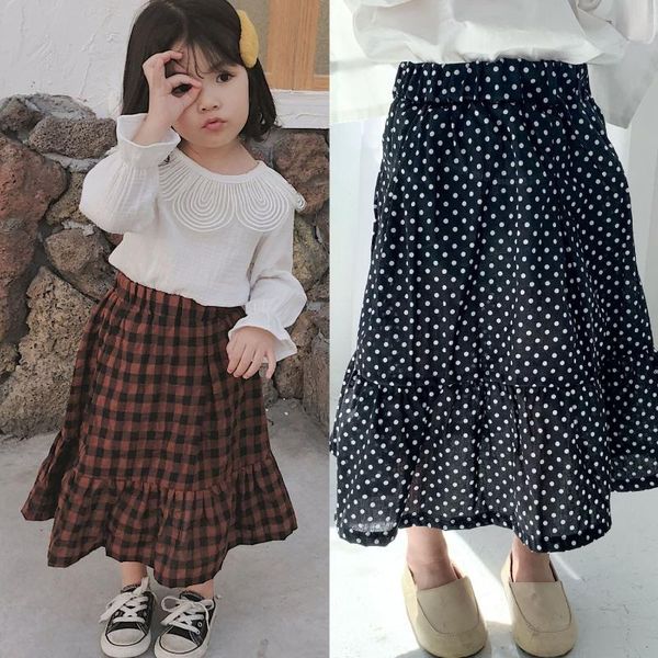 skirts children's garment girl ankle-length lattice school half-body longuette skirt, Blue
skirts children's garment girl ankle-length lattice school half-body longuette skirt, Blue
