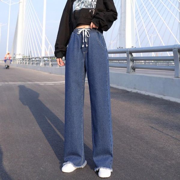 women's jeans s-5xl plus size high waist loose for women wide leg solid colour casual female pants fashion trousers, Blue
women's jeans s-5xl plus size high waist loose for women wide leg solid colour casual female pants fashion trousers, Blue