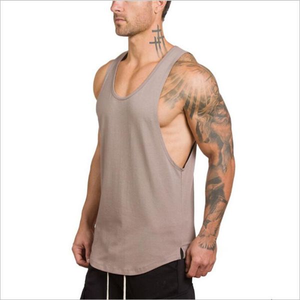 men' tank men sleeveless bodybuilding solid colorloose vest male sports fitness pullover sportswear workout, White;black
men' tank men sleeveless bodybuilding solid colorloose vest male sports fitness pullover sportswear workout, White;black