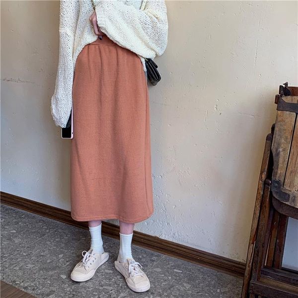 5colors elegant knitted skirts women pencil skirt elastic waist split bodycon 2021 autumn winter female mujer long, Black
5colors elegant knitted skirts women pencil skirt elastic waist split bodycon 2021 autumn winter female mujer long, Black